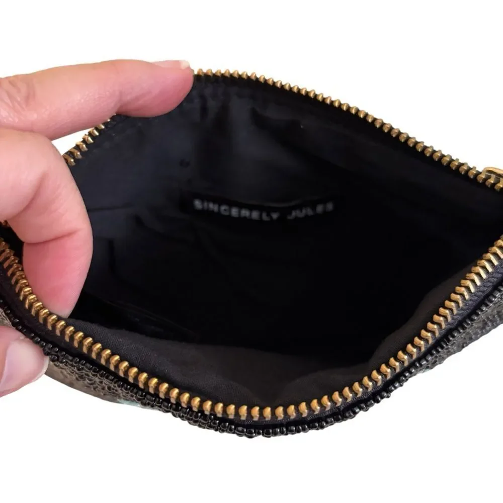 Sincerely Jules Hand Beaded Martini Wristlet/Clutch.